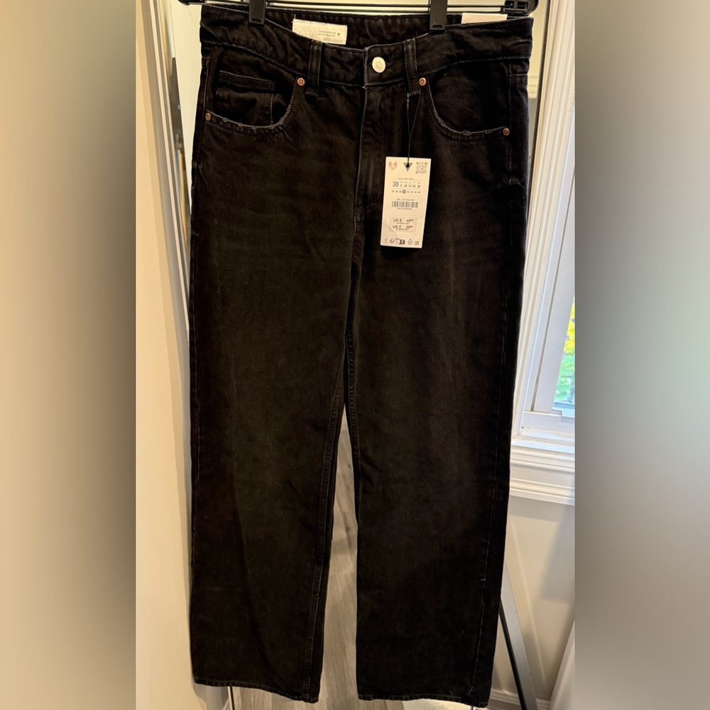 Zara Women's Black Flare Jeans